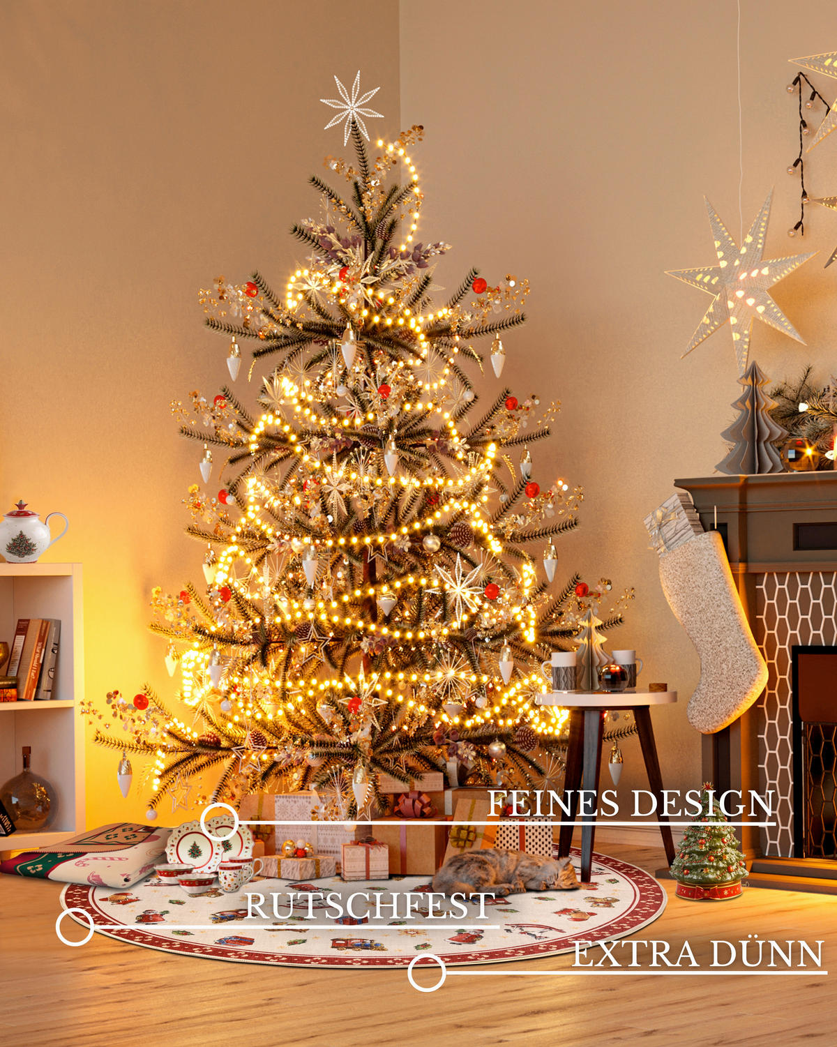 FLACHWEBETEPPICH 150 cm Toy's Delight Multicolor, Rot  - Rot/Multicolor, Design, Kunststoff/Textil (150cm) - Villeroy & Boch