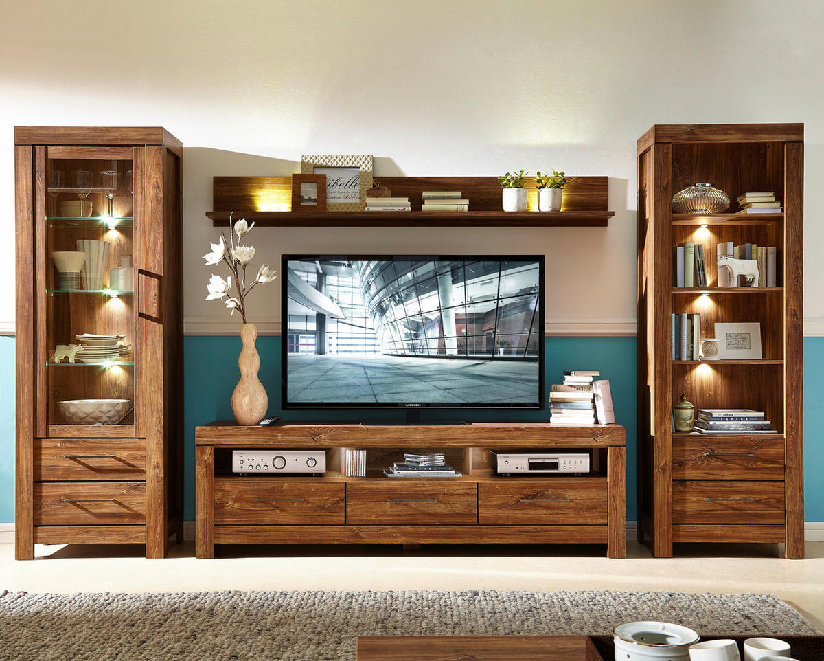TV DIEL, farba duba, 200/60/54 cm - farba duba/niklová, Design, kov/kompozitné drevo (200/60/54cm) - Welnova