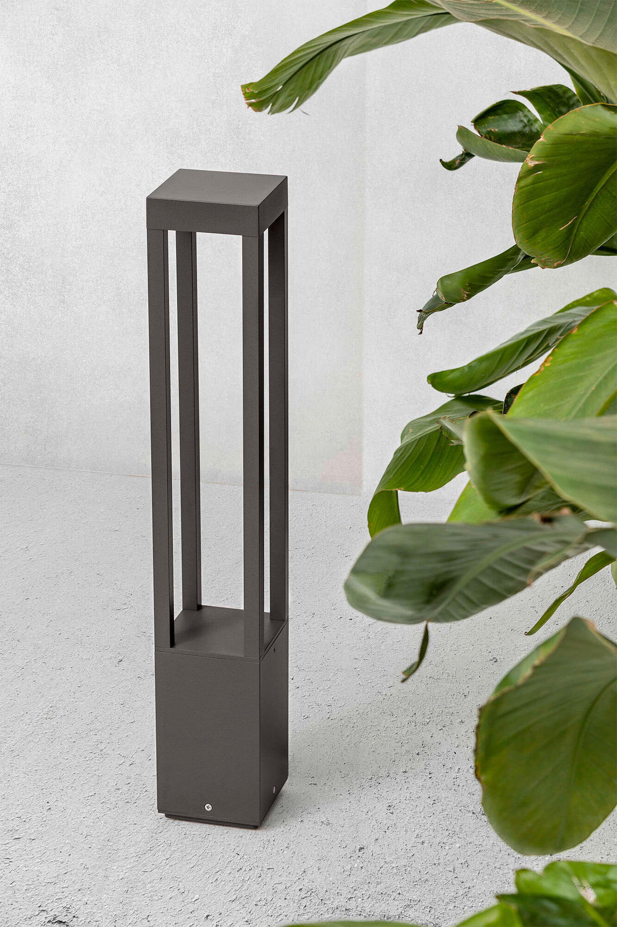 SOCKELLEUCHTE 10.8/10.8/65 cm   - Dunkelgrau, Design, Metall (10.8/10.8/65cm)