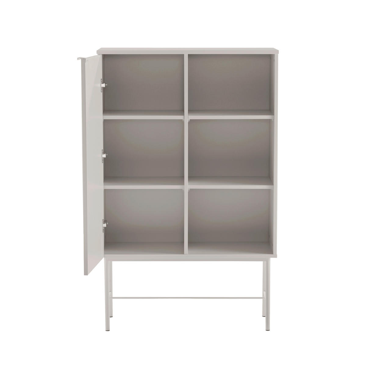 REGAL  82/130/35 cm Grau  - Grau, MODERN, Holzwerkstoff/Metall (82/130/35cm) - MID.YOU