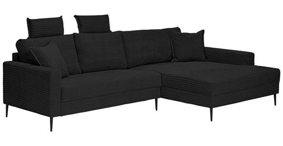 Freisteller von Carryhome ECKSOFA Schwarz Cord.