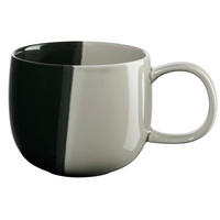 ŠOLJA ZA KAFU   400 ml  - svetlosiva/crna, Osnovno, keramika (10/8,5cm) - ASA