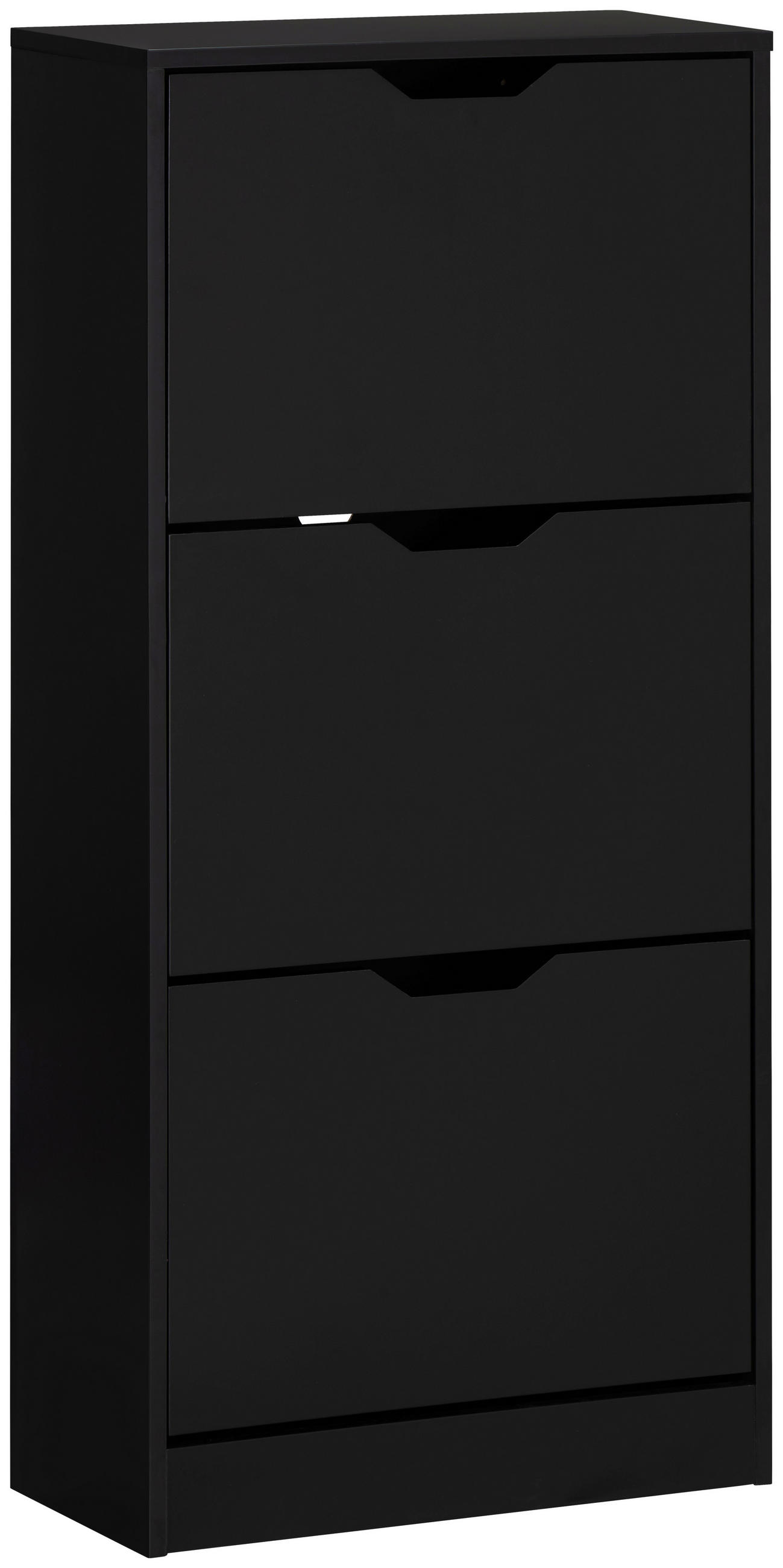 Livetastic Schuhkipper Schwarz 55x117x23.5 cm