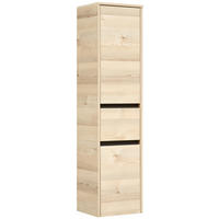 SREDNJI ORMAR   - siva/boja pinije, Osnovno, staklo/pločasti materijal (35/145,6/33cm) - Xora