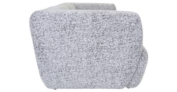 BIGSOFA  in Chenille Schwarz, Weiß  - Schwarz/Weiß, KONVENTIONELL, Kunststoff/Textil (240/75/105cm) - Carryhome