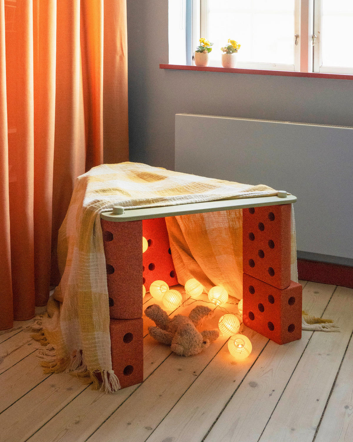 KONSTRUKCIONA IGRAČKA - svetlozelena, Osnovno, drvo/plastika (70/10/1.4cm) - MODU