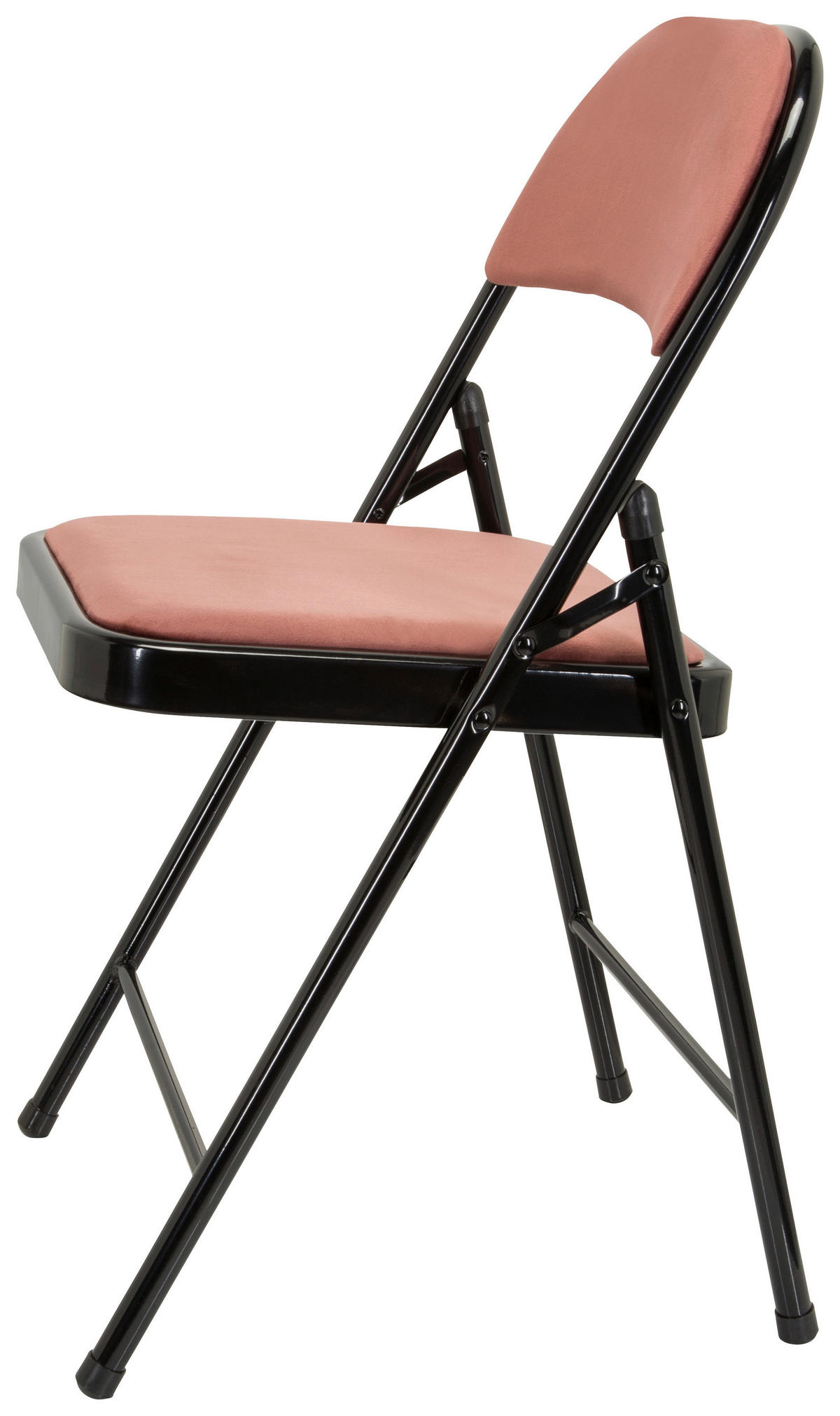 SKLÁDACÍ ŽIDLE, růžová, černá - růžová/černá, Basics, kov/textil (44/80/49cm) - MID.YOU