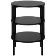 BEISTELLTISCH 43,8/43,8/60 cm Schwarz rund  - Schwarz, Trend, Holzwerkstoff/Metall (43,8/43,8/60cm) - Xora
