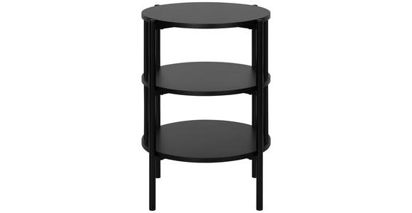 BEISTELLTISCH 43,8/43,8/60 cm Schwarz rund - Schwarz, Trend, Holzwerkstoff/Metall (43,8/43,8/60cm) - Xora