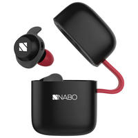 KOPFHÖRER NABO T SPORT - Rot/Schwarz, KONVENTIONELL (3,8/6/6cm)