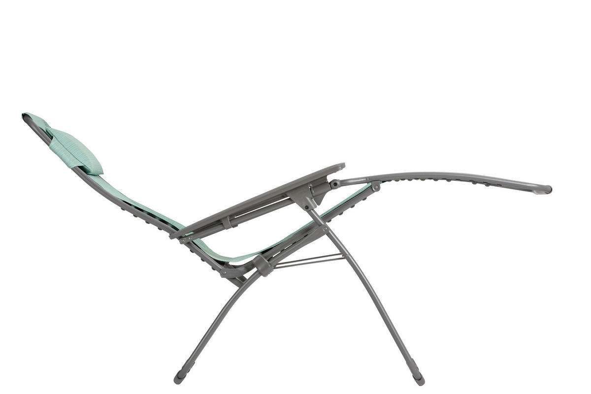 GARTEN-RELAXSESSEL Stahl  - Türkis/Titanfarben, Basics, Kunststoff/Textil (71/115/88cm) - Lafuma Mobilier