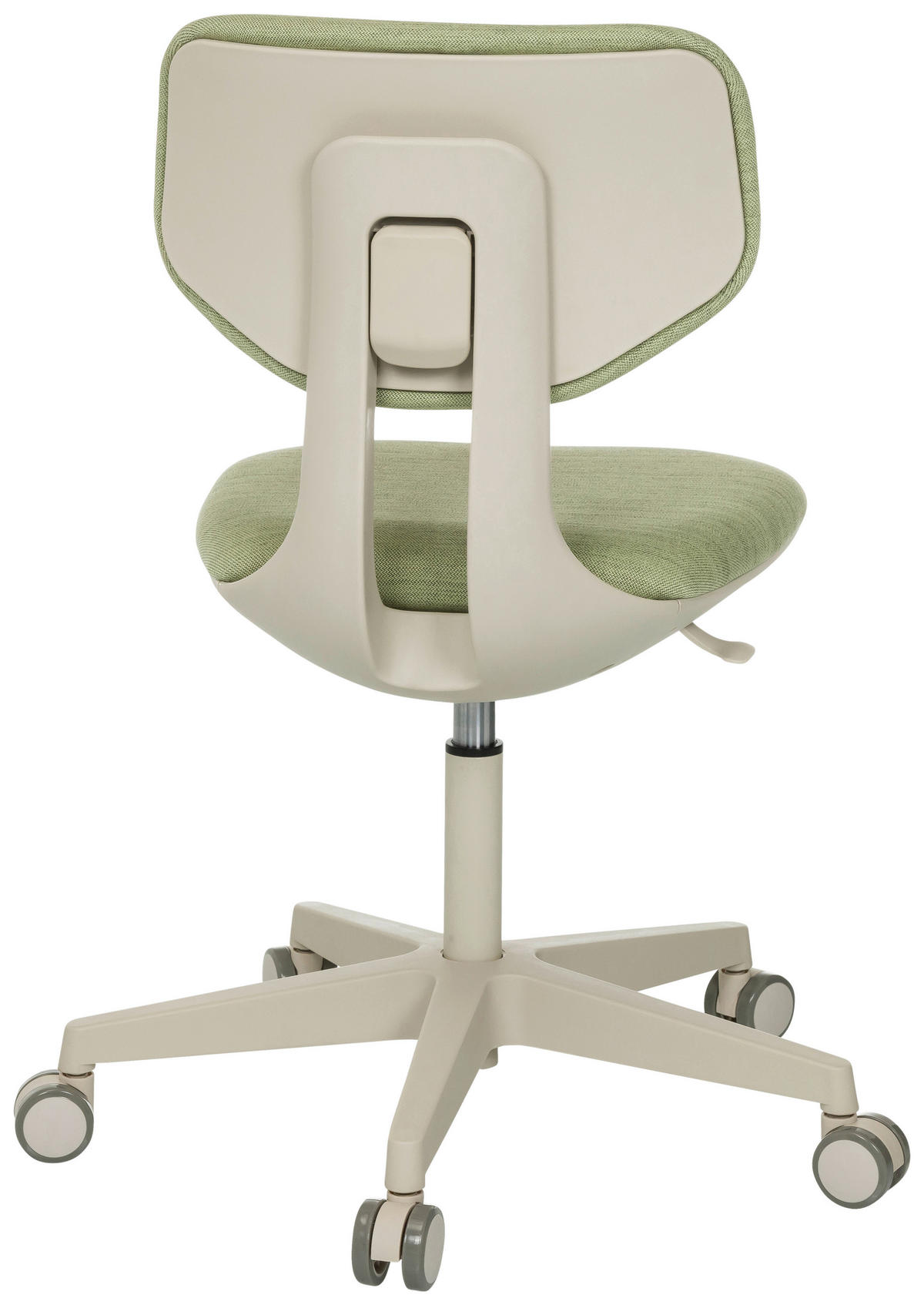 OTOČNÁ ŽIDLE PRO MLÁDEŽ, zelená - krémová/zelená, Moderní, textil/plast (51/72 - 87/51cm) - MID.YOU