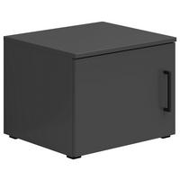 AUFSATZSCHRANK 45/35/40 cm   - Schwarz/Graphitfarben, Modern, Holzwerkstoff/Kunststoff (45/35/40cm) - Carryhome