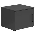 AUFSATZSCHRANK 45/35/40 cm  - Schwarz/Graphitfarben, MODERN, Holzwerkstoff/Kunststoff (45/35/40cm) - Carryhome