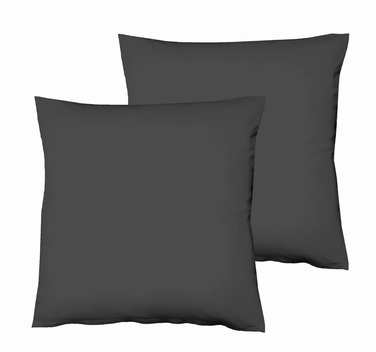 KOPFKISSENBEZUG 80/80 cm  - Anthrazit, Basics, Textil (80/80cm) - Fleuresse