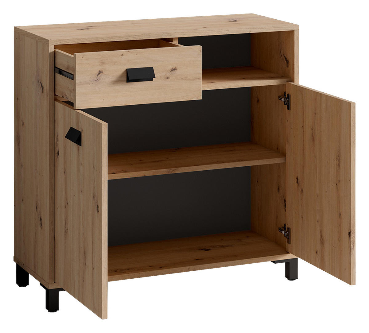 UNTERSCHRANK 80,5/77,5/31 cm   - Anthrazit/Schwarz, MODERN, Holzwerkstoff/Kunststoff (80,5/77,5/31cm) - MID.YOU