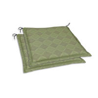 GARTENSITZKISSENSET Raute  - Grün, Basics, Textil (45/5/47cm)