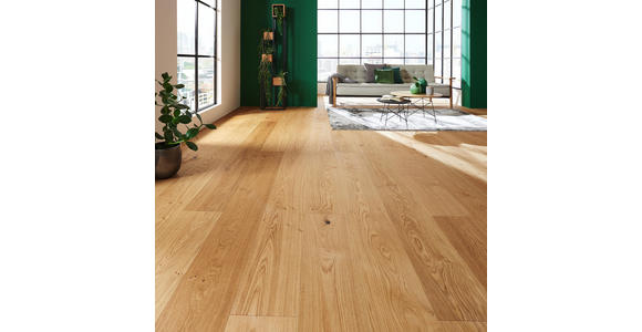 Parkett Landhausdiele Eiche per m² - Eichefarben, LIFESTYLE, Holz (238/23,3/1,3cm) - Ambiente