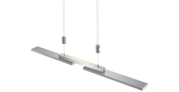 LED-HÄNGELEUCHTE - Nickelfarben, Basics, Metall (87cm) - Ambiente