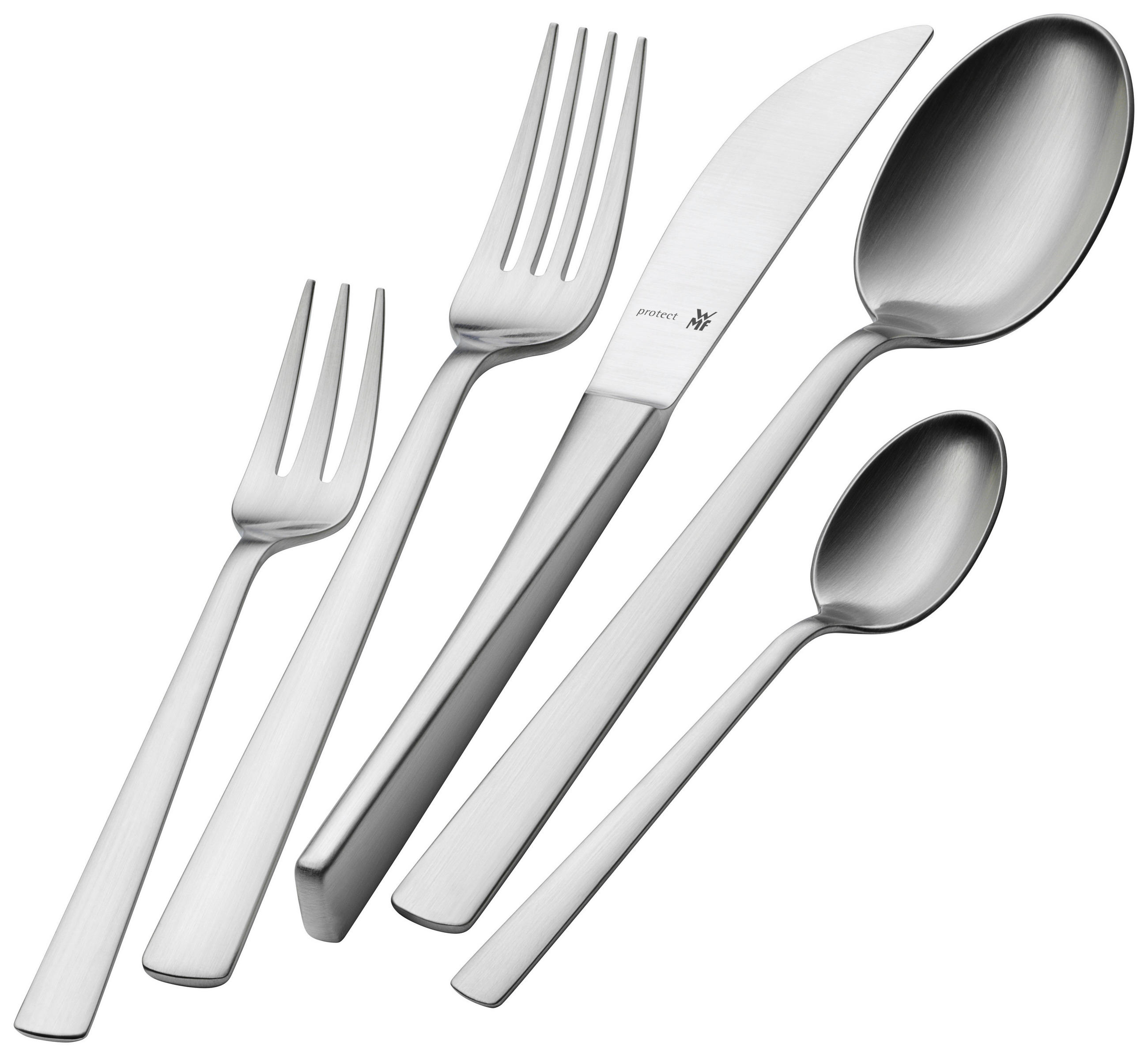 BESTECKSET Corvo 30-teilig Edelstahl  für 6 Personen  - Edelstahlfarben, Basics, Metall (42/24cm) - WMF