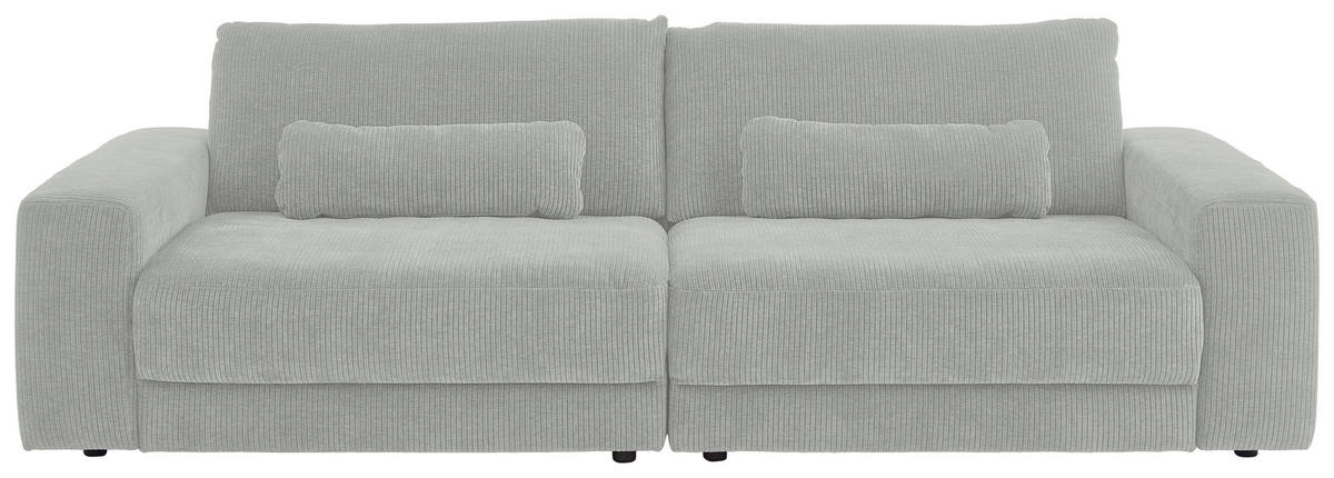 BIGSOFA in Chenille, Jacquard Hellgrau  - Hellgrau/Schwarz, Design, Kunststoff/Textil (270/83/125cm) - Niels Andersson