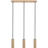 ZÁVĚSNÉ SVÍTIDLO, 52/90-140 cm  - černá/přírodní barvy, Natur, dřevo (52/90-140cm)