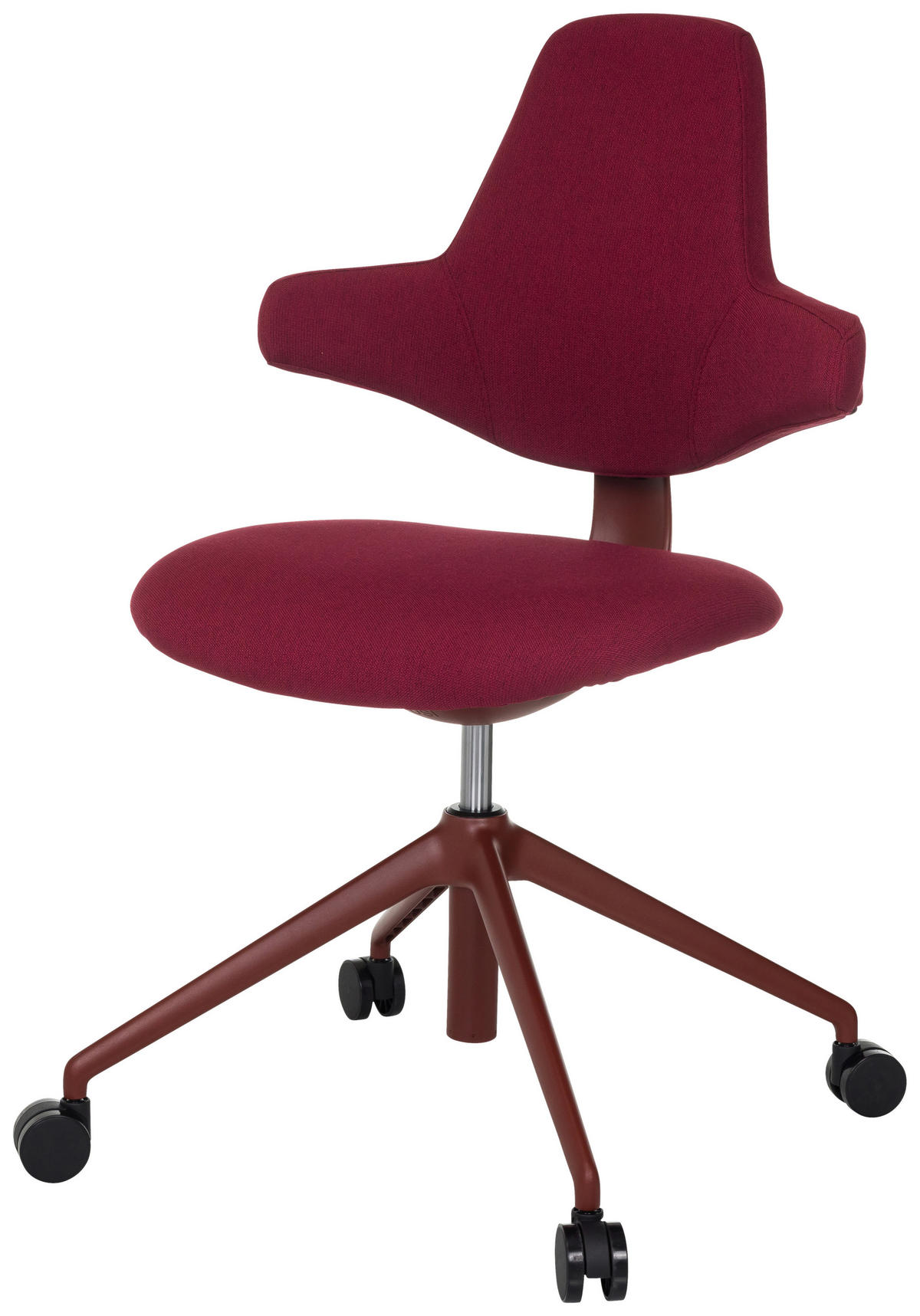 DREHSTUHL  in Flachgewebe Rot  - Rot, MODERN, Kunststoff/Textil (58/87 - 97/57cm) - MID.YOU