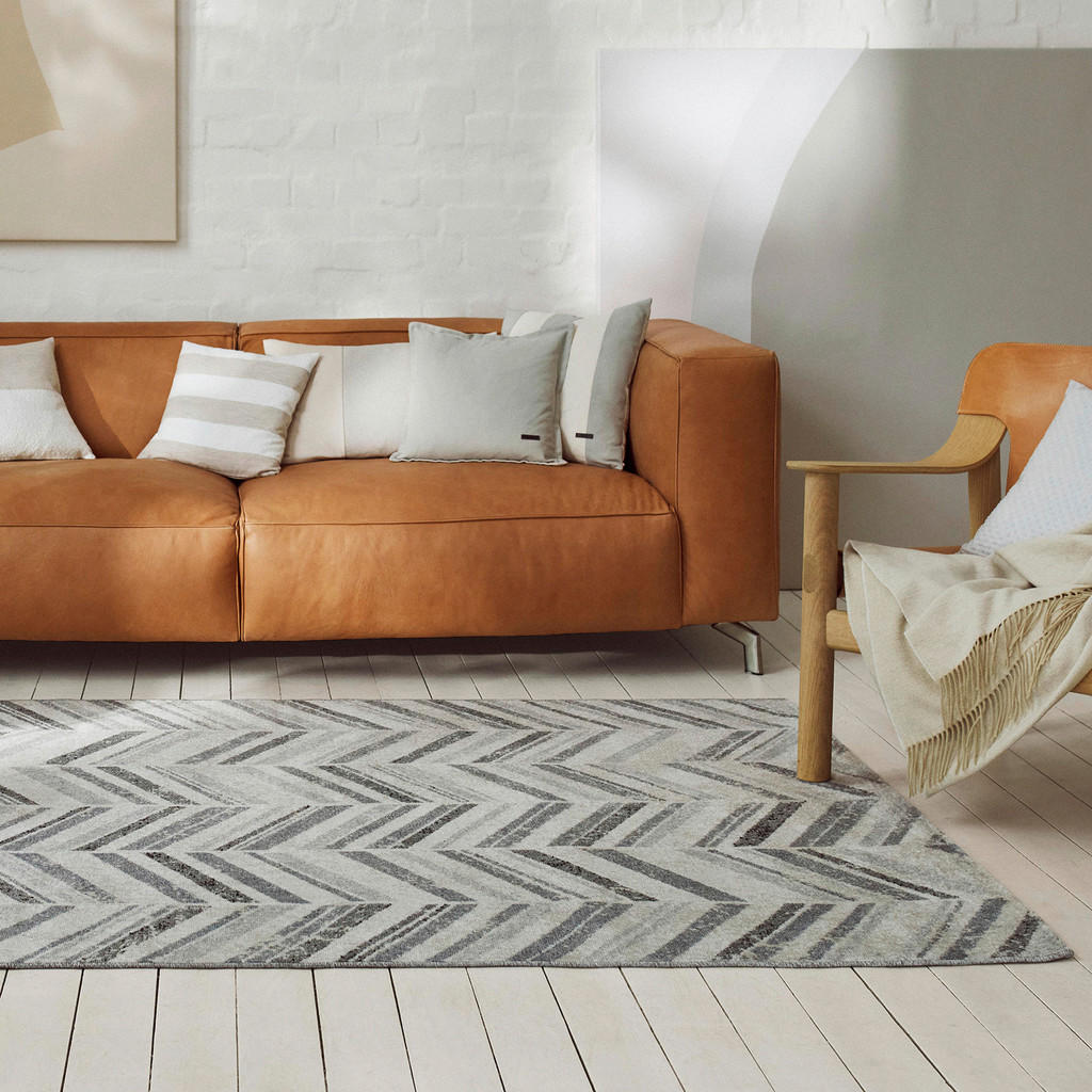 Thumbnail - Esprit Outdoorteppich Cabana, Grau, Textil, Abstraktes, rechteckig, 120x170 cm, Textiles Vertrauen - Oeko-Tex®, für Fußb...