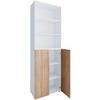 AKTENSCHRANK 70/220/39 cm  - Weiss/Sonoma Eiche, Design, Holzwerkstoff (70/220/39cm) - MID.YOU