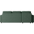 ECKSOFA Grün Webstoff  - Schwarz/Grün, MODERN, Kunststoff/Textil (150/240cm) - Xora