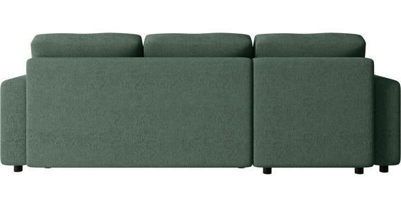 ECKSOFA Grün Webstoff  - Schwarz/Grün, MODERN, Kunststoff/Textil (150/240cm) - Xora
