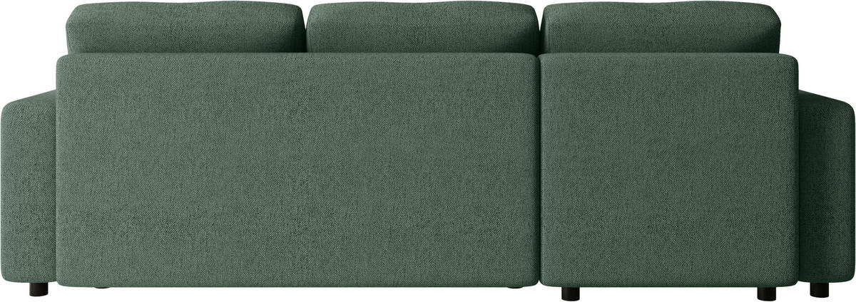 ECKSOFA Grün Webstoff  - Schwarz/Grün, MODERN, Kunststoff/Textil (150/240cm) - Xora