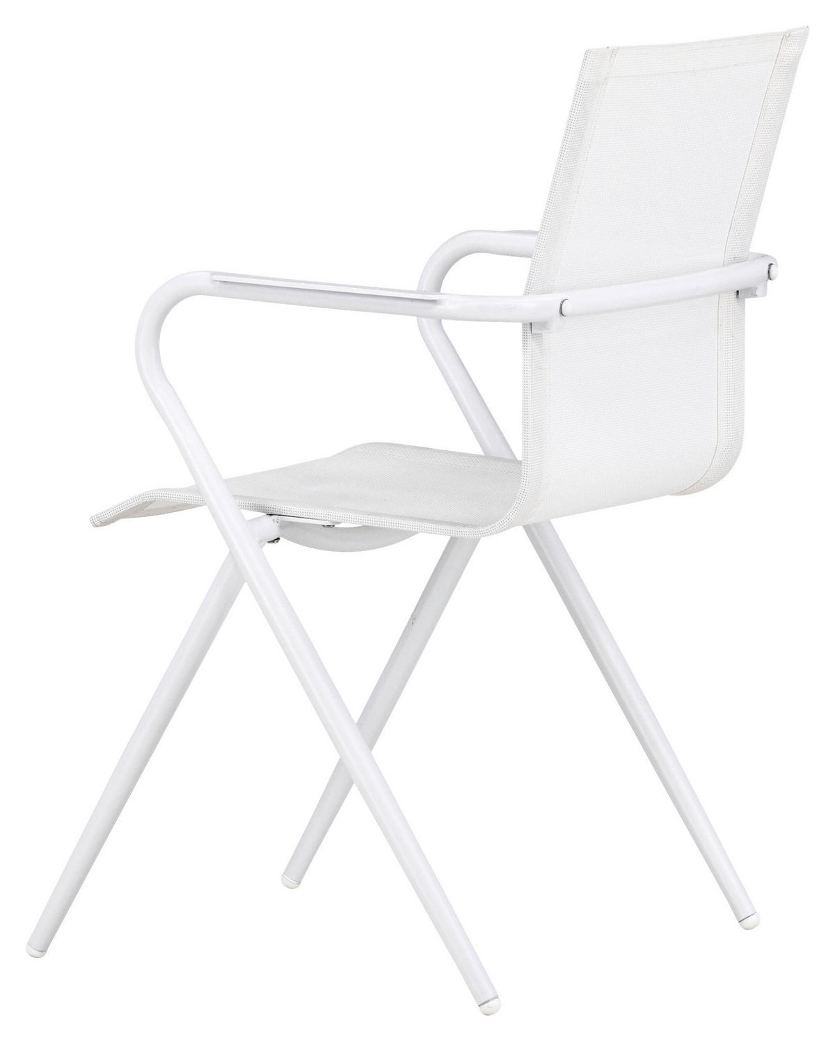 Stapelsessel 2er-Set - Weiß, KONVENTIONELL, Metall (58/86/63cm) - Gardenson