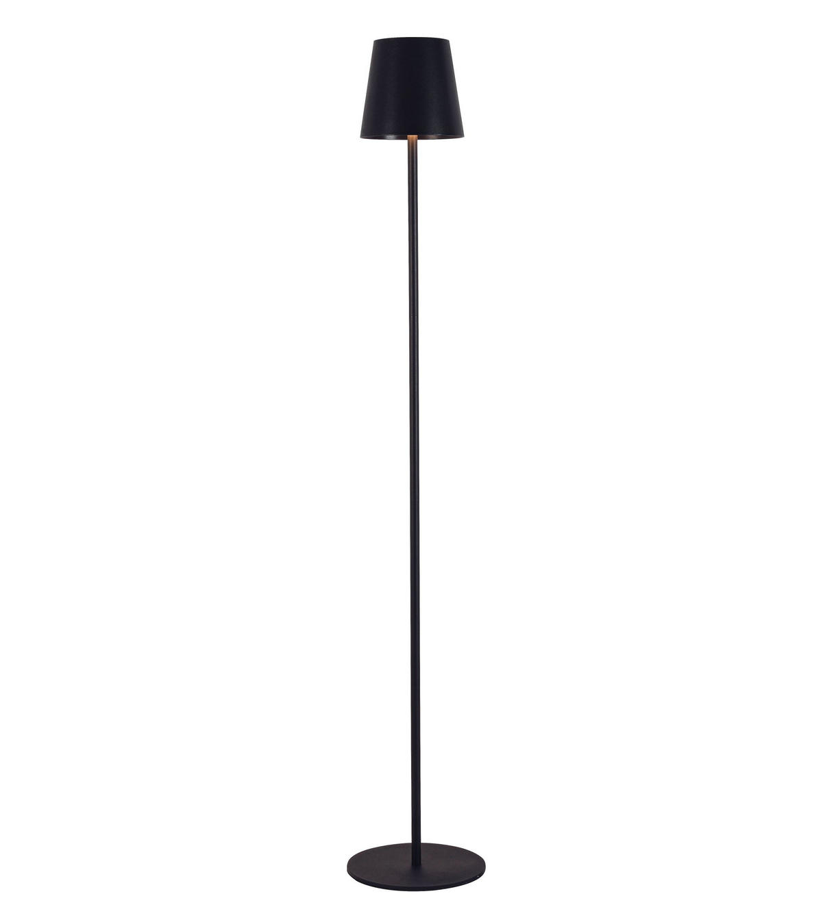 AKKU-STEHLEUCHTE 22/130 cm    - Schwarz, KONVENTIONELL, Kunststoff/Metall (22/130cm) - Novel