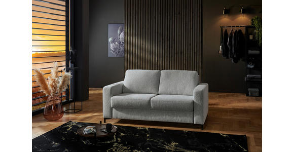 SCHLAFSOFA  in Webstoff Ecru  - Ecru/Schwarz, KONVENTIONELL, Textil/Metall (196/87/103cm) - Dieter Knoll