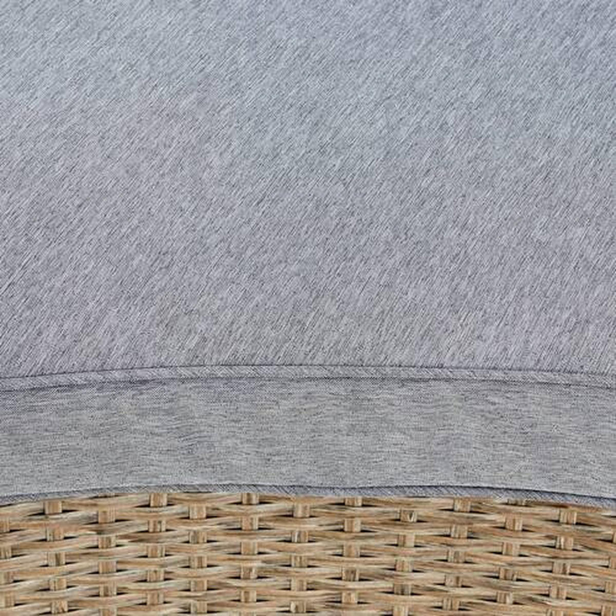 LOUNGEGARNITUR Stahl  - Braun/Grau, MODERN, Glas/Kunststoff (60/36/69cm) - Ambia Garden