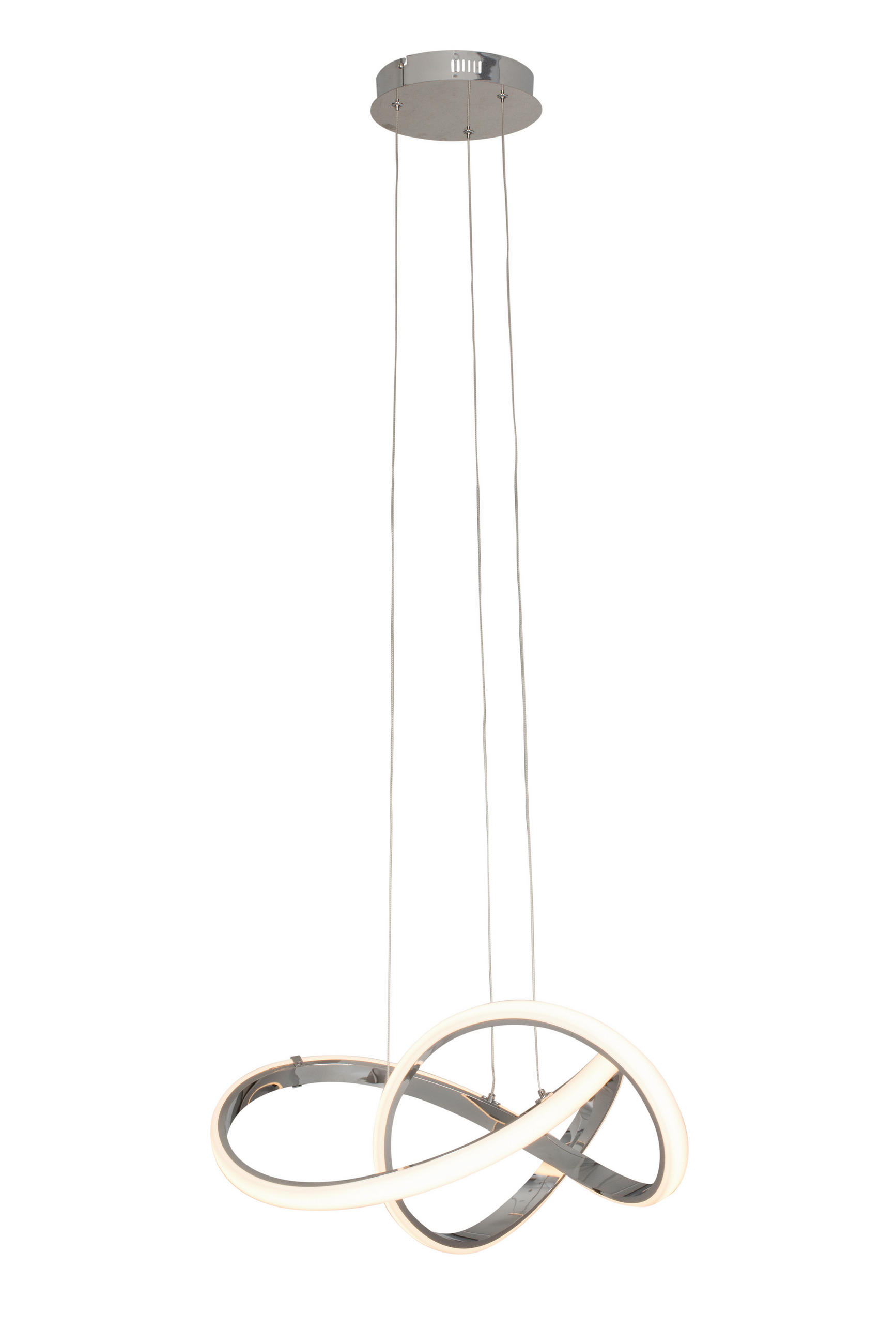 LED-HÄNGELEUCHTE 55/150 cm    - Chromfarben, Design, Kunststoff/Metall (55/150cm) - Dieter Knoll