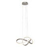 LED-HÄNGELEUCHTE 55/150 cm   - Chromfarben, Design, Kunststoff/Metall (55/150cm) - Dieter Knoll