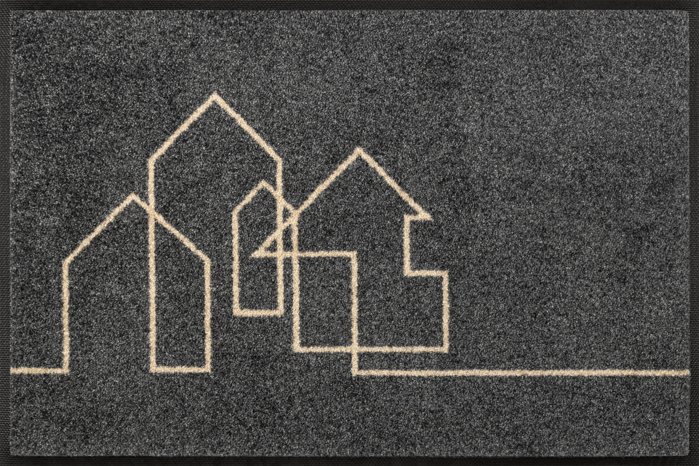 wash+dry DVEŘNÍ ROHOŽKA, 40/60 cm šedá