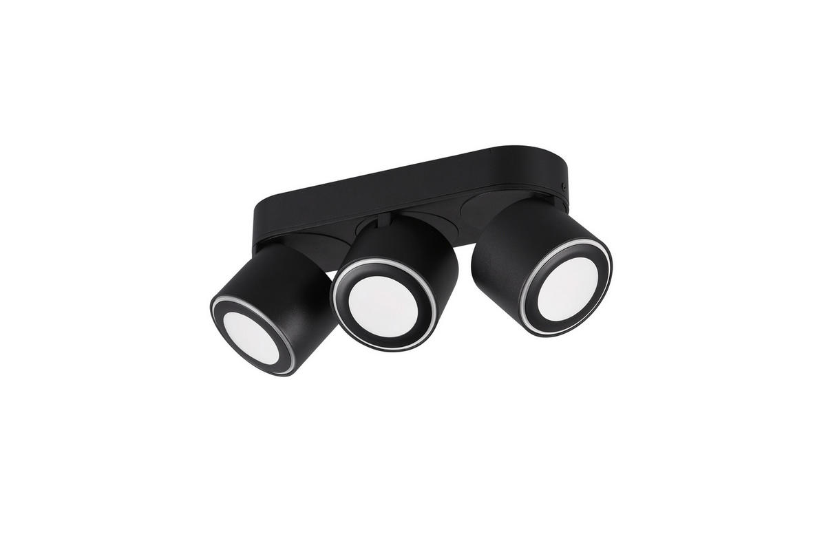 LED-STRAHLER - Schwarz, Design, Metall (27,3/8,7/10,6cm)