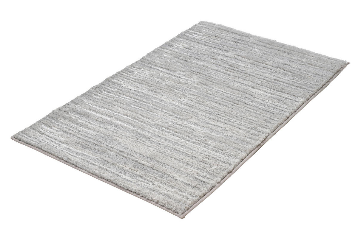 BADTEPPICH Grau 60/100 cm  - Grau, Basics, Kunststoff/Textil (60/100cm) - Kleine Wolke