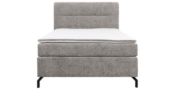 BOXSPRINGBETT 140/200 cm in Grau - Schwarz/Grau, Design, Textil/Metall (140/200cm) - Esposa