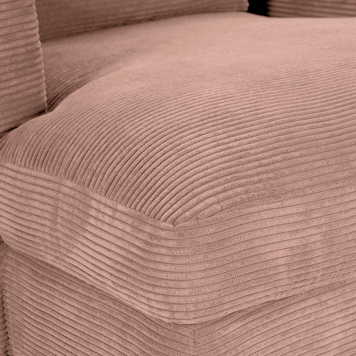 XXL-FÅTÖLJ i textil gammelrosa  - svart/gammelrosa, Romantik / Lanthus, textil/plast (120/67/140cm) - MID.YOU