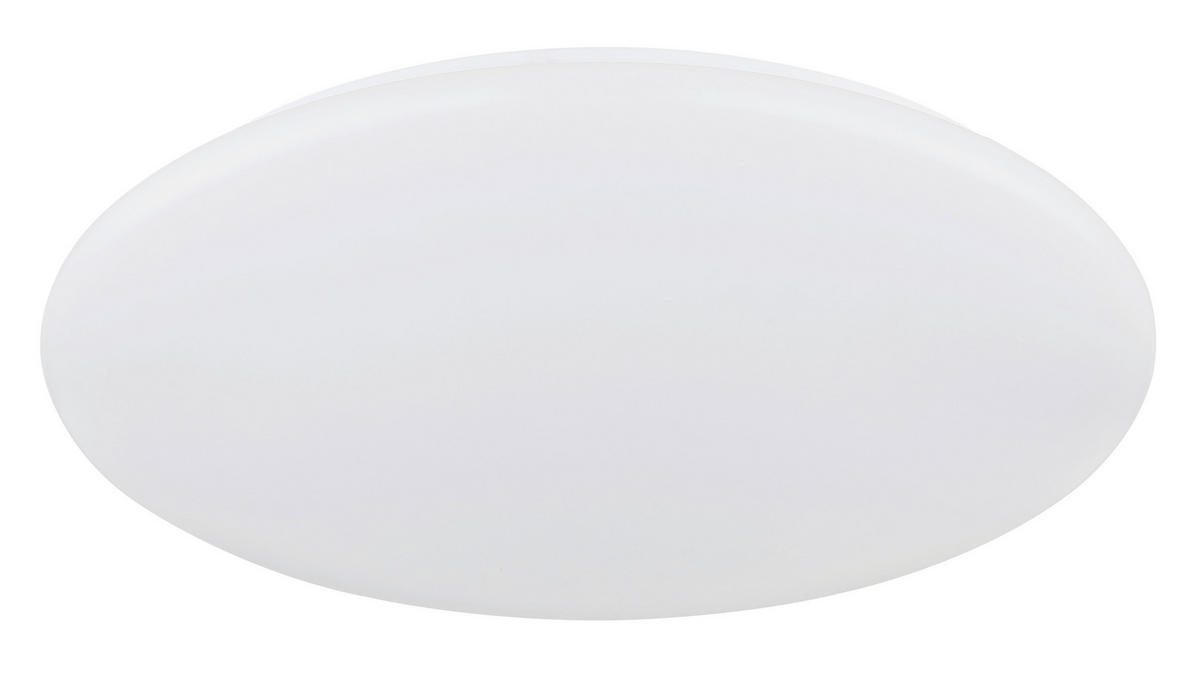 LED-DECKENLEUCHTE Donte 40/8,5 cm  - Opal/Weiß, Design, Kunststoff/Metall (40/8,5cm) - Globo