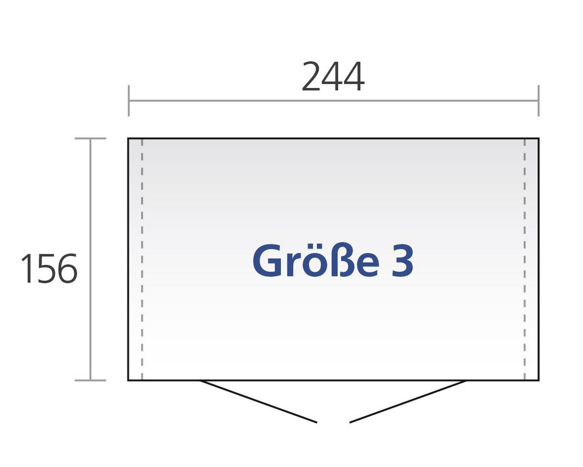 GERÄTEHAUS 244/203/156 cm  - Silberfarben, Basics, Metall (244/203/156cm) - Biohort