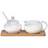 MILCH- UND ZUCKER-SET - Klar/Braun, Basics, Glas/Holz (22/11/13cm) - Novel MILCH- UND ZUCKER-SET - Klar/Braun, Basics, Glas/Holz (22/11/13cm) - Novel