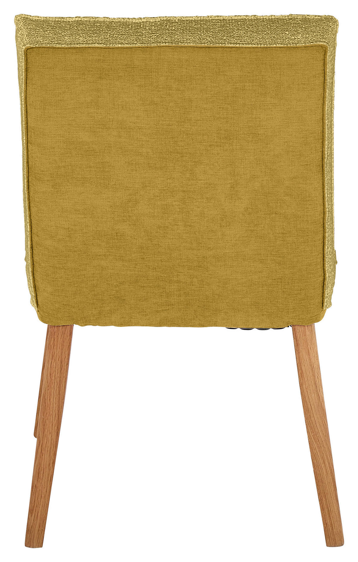 STUHL  in Webstoff, Mikrofaser Holz, Textil  - Eichefarben/Gelb, Design, Holz/Textil (49/86/67cm) - Linea Natura