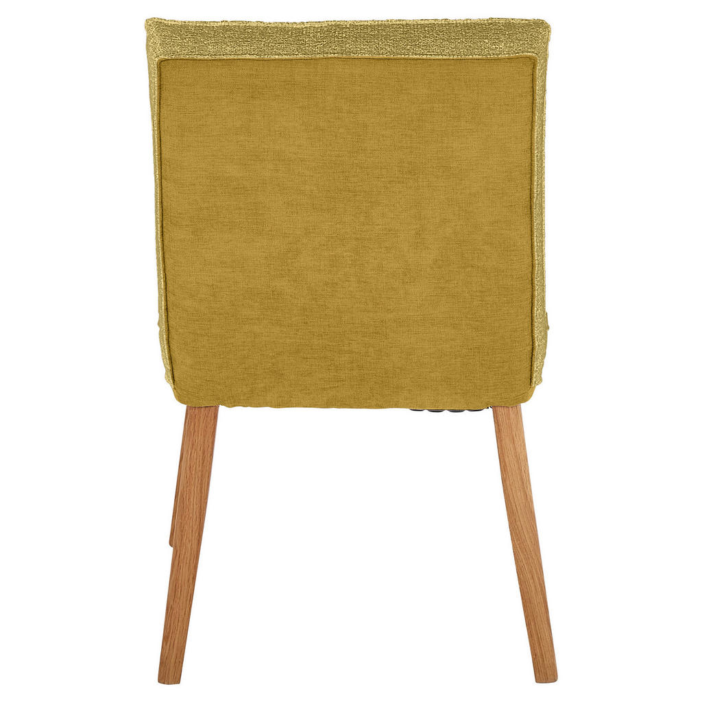 Thumbnail - Linea Natura Stuhl, Gelb, Holz, Textil, Eiche, vollmassiv, eckig, 49x86x67 cm, Esszimmer, Stühle, Esszimmerstühle, Vierf...