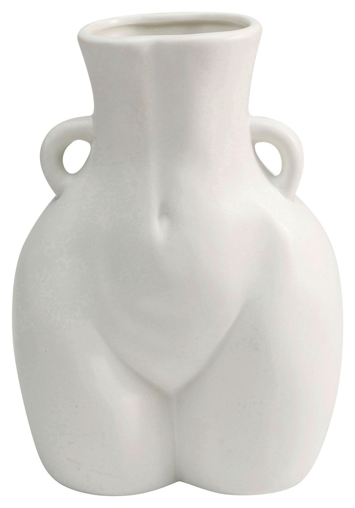 VASE 21,5 cm  - Weiß, Design, Keramik (16/21/12cm) - Kare-Design