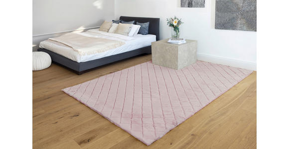 HOCHFLORTEPPICH 80/150 cm Rosa  - Rosa, Basics, Textil (80/150cm) - Novel
